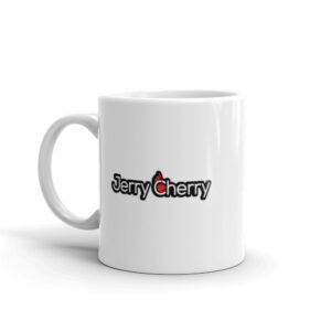 White glossy mug Jerry Cherry