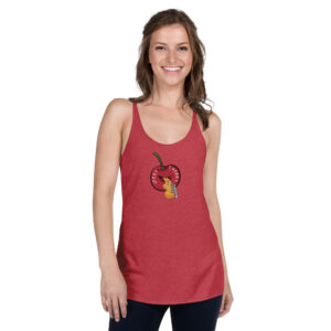 Women’s Racerback Tank Cherry Guitar